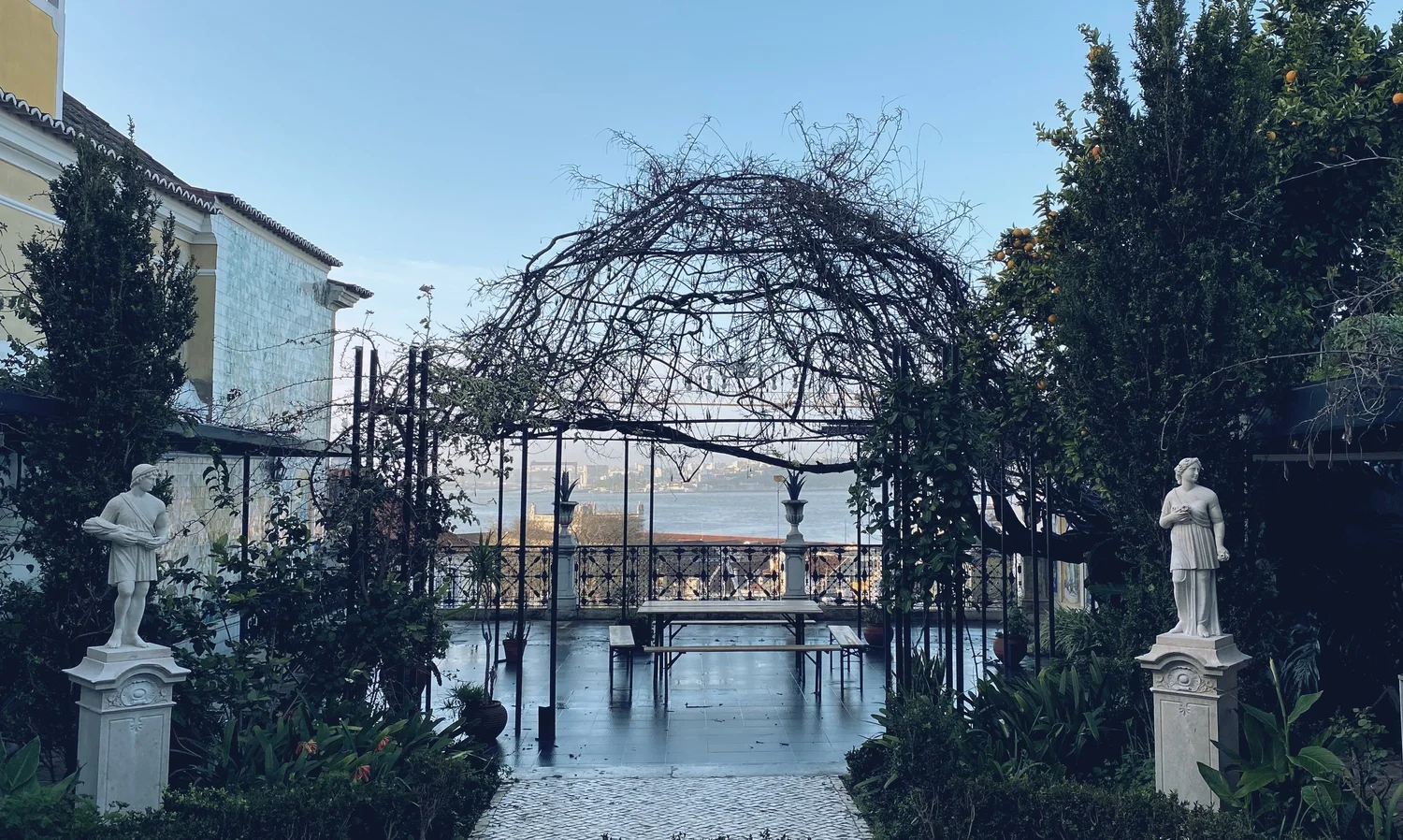 Private classical garden at Look Lisbon